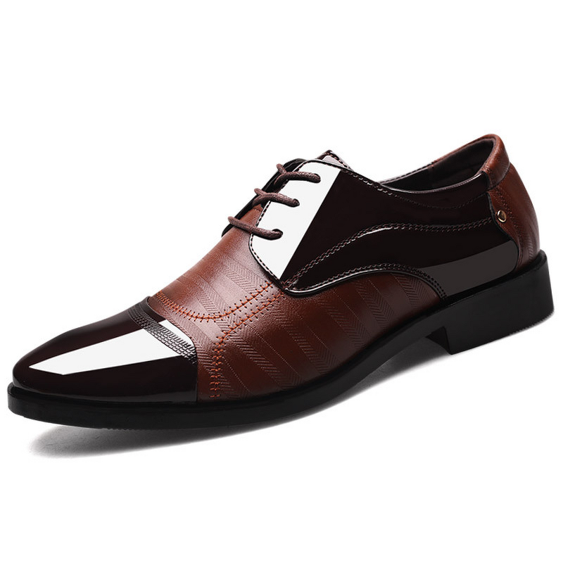 Leather Shoes Factory - OEM Men's Fashionable Business and Wedding Large Size Spring New