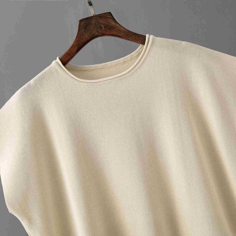 Leisure Suit Factory - OEM Summer new solid color sleeveless vest sweater wide leg pants large size leisure suit elastic