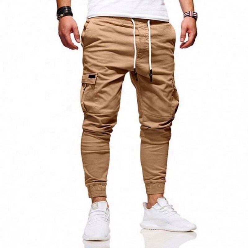 Overalls Factory - OEM Factory Price Overalls Straight Slim Fit Solid Color Sweat Casual Trousers