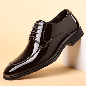 Men's Leather Shoes Manufacturer - OEM British Style Summer Breathable Business Formal Lace-Up