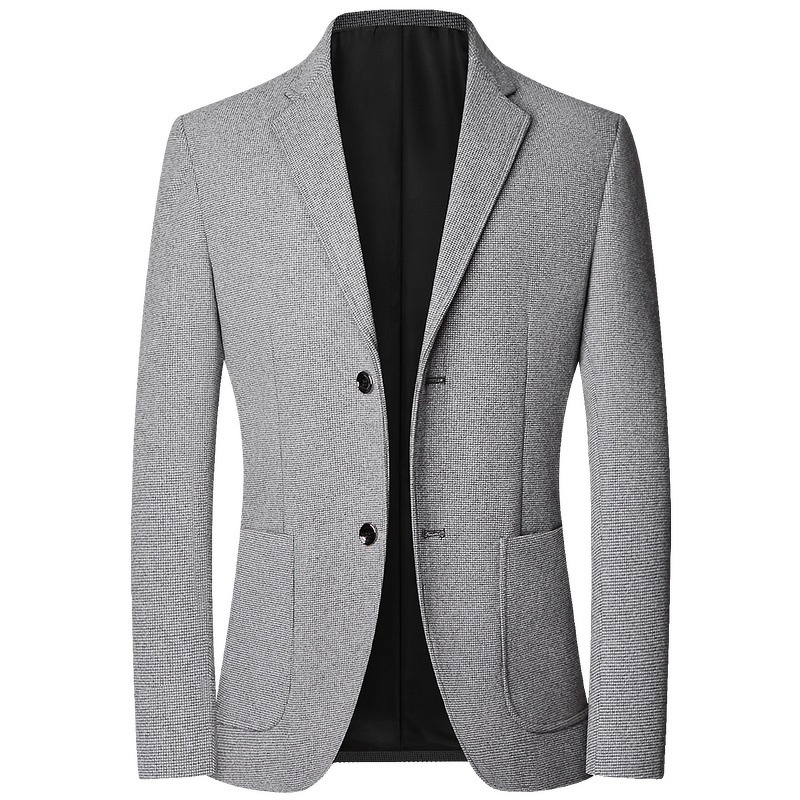 Dad Jacket Factory - OEM Spring Autumn New Style Middle-aged Men's Suit Casual Dad Outfit Single-piece Blazer