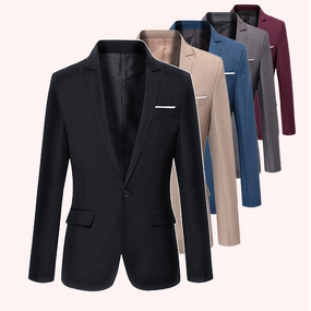 Blazer Factory - OEM Autumn New Men's Casual Suit Slim Fit Small Blazer Korean Style Trendy Single Breasted
