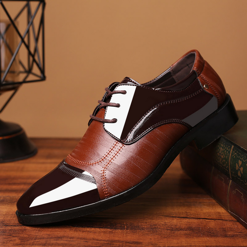 Leather Shoes Factory - OEM Men's Fashionable Business and Wedding Large Size Spring New