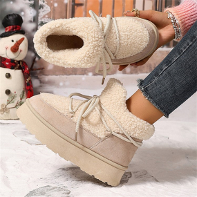Snow Boots Factory - OEM Autumn Winter Fleece Lined Warm Short Slip-On Elastic