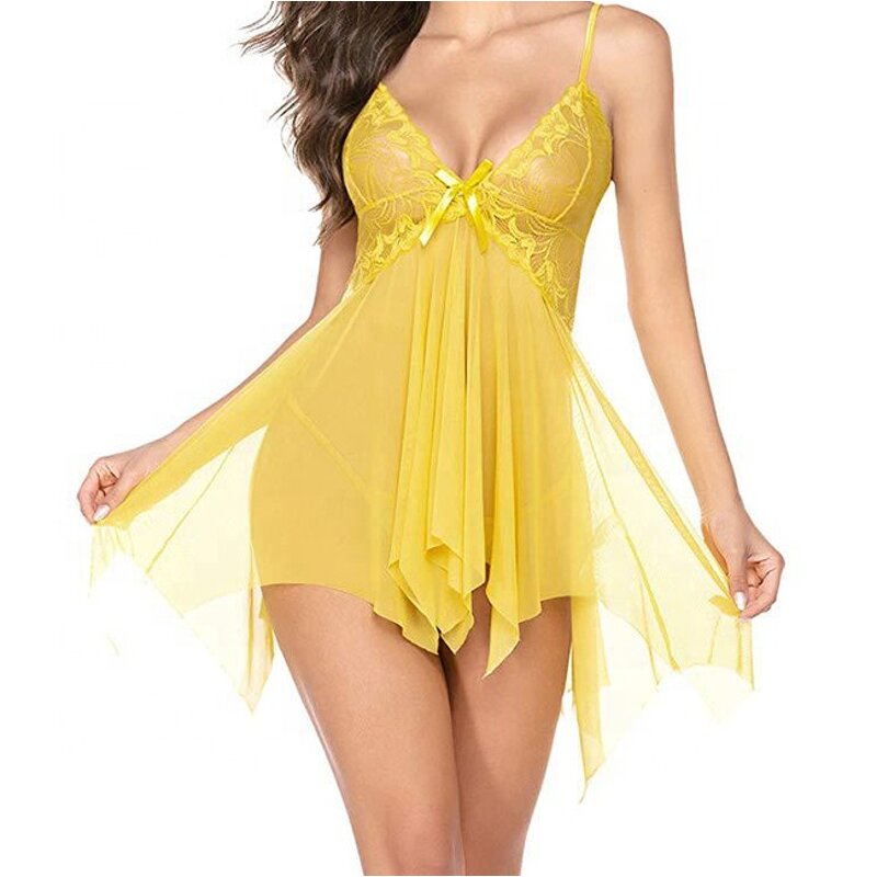 Nightgown Manufacturer - OEM Sexy Mature Lingerie Dress Plus Size Nightgown With Printed Sleepwear for All Seasons