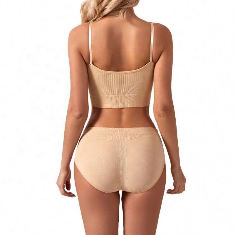 Yoga Set Factory - OEM New Trend Ruizi Gather No Underwire Large Size Yoga Suspender Beautiful Vest Briefs