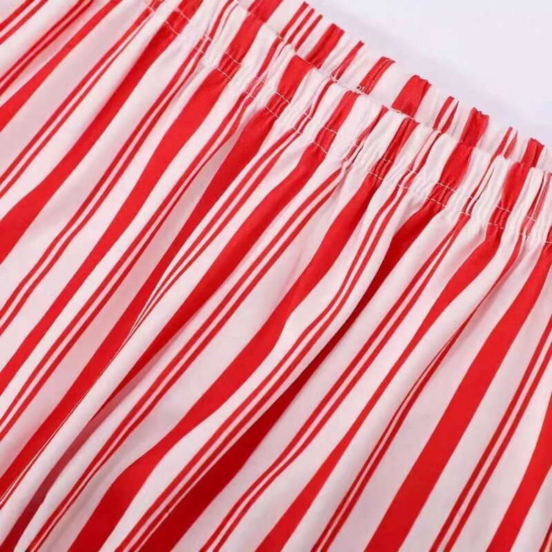 Christmas Suit Factory - OEM Sexy Family Striped Pajamas Loungewear