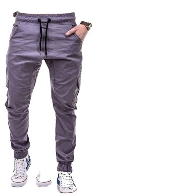 Cargo Casual Trousers Factory - OEM Factory Price Hot Selling Custom Multi Pocket Solid Color Sweatpants Mens Jogger Pants