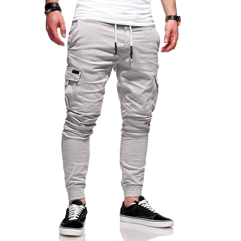Overalls Factory - OEM Factory Price Overalls Straight Slim Fit Solid Color Sweat Casual Trousers