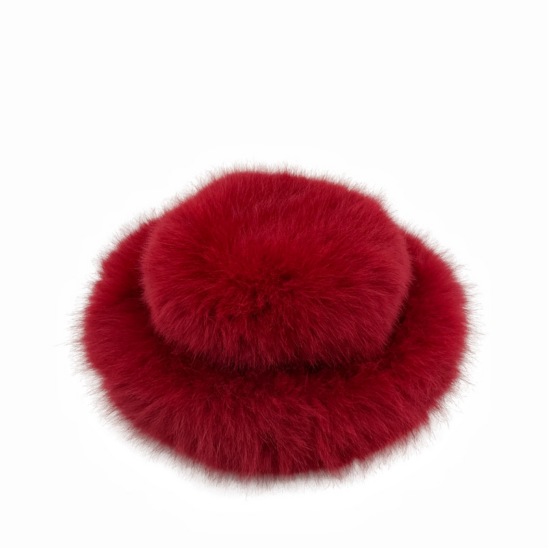 Fisherman Hat Factory - OEM Fur Autumn Winter Plush Stylish Punk & Sexy Basin Fisherman Hat Casual Scene