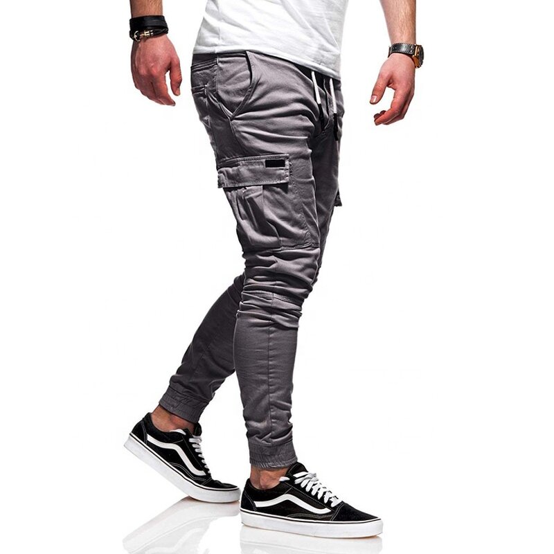 Overalls Factory - OEM Factory Price Overalls Straight Slim Fit Solid Color Sweat Casual Trousers