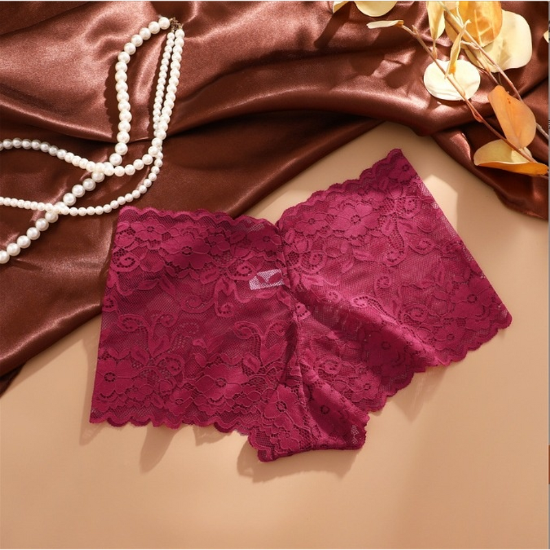 Panties Manufacturer - OEM High Waist Lace Sexy Mesh Breathable Belly Control Thin Women's Briefs