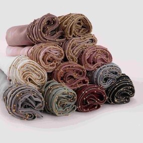 Muslim Shawls Manufacturer - OEM 2024 Ruizi Supplier Islam Malaysia Korean Shawls Handmade Beads Muslim Premium Chiffon