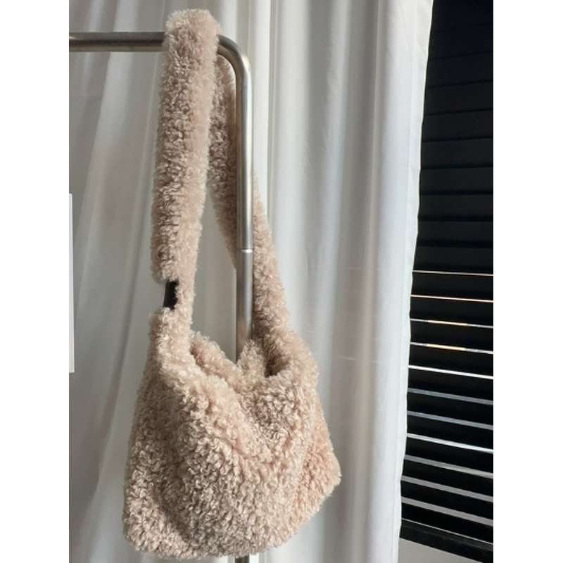 Cloud Crossbody Bag Factory - OEM Autumn Winter One-Shoulder Cloud Crossbody Bag Wool Popular Plush Bag Same Style