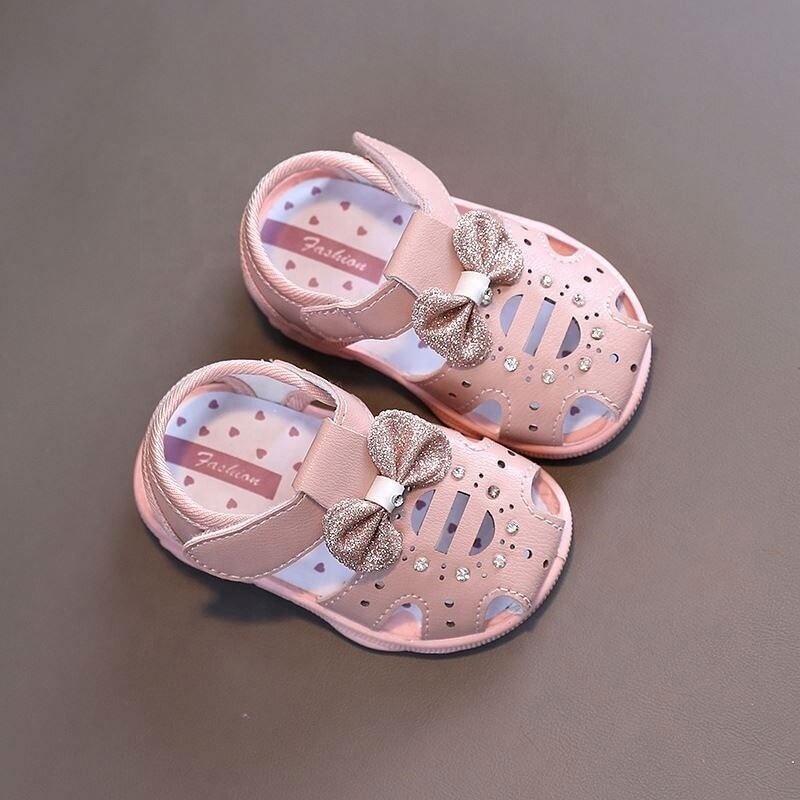 Baby Sandals Factory - OEM Ruizi Popular Baby Toddler Infant Girls Summer Sandals Flower Princess Flat Pu Leather
