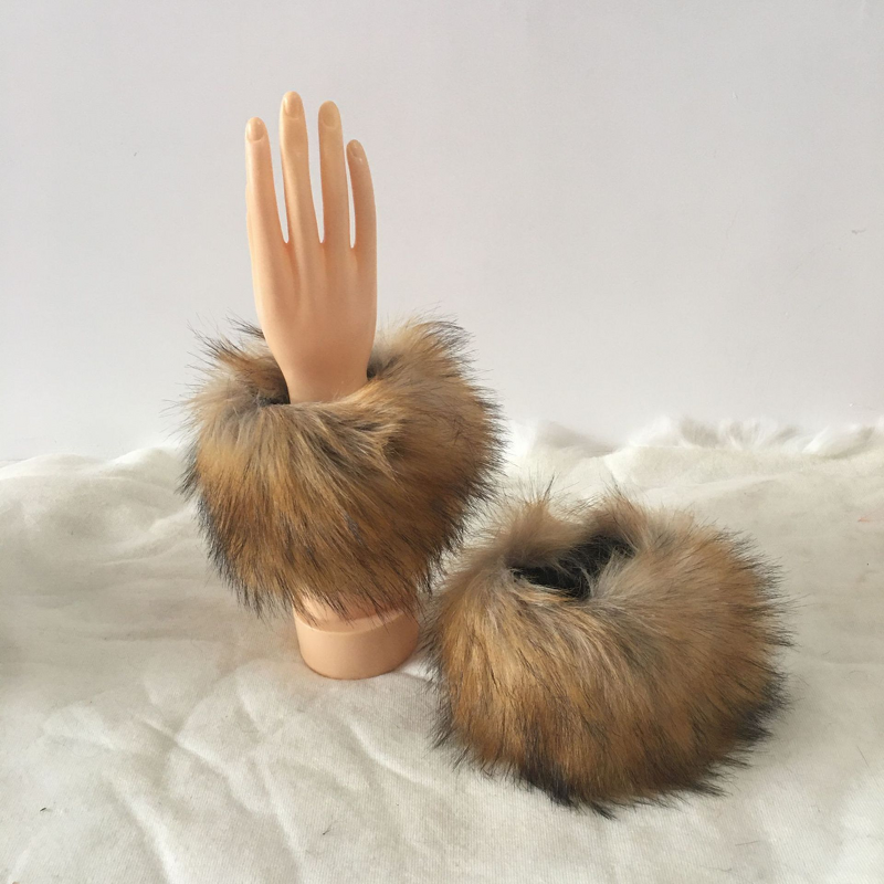 Fur Wristband Factory - OEM European American Fur Wristband Autumn Winter Warm Fur Thermal Wrist