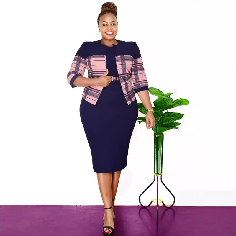 African Women's Professional Clothing Manufacturer - OEM 2024 Arrive Ropa De Mujer Turkey Dress Frocks Suit African