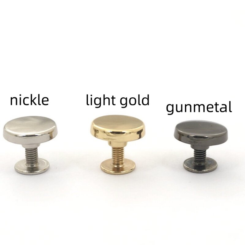 Metal Stud Manufacturer - OEM/ODM Custom logo 9-20mm Zinc Alloy Screw Back for Shoes Garment