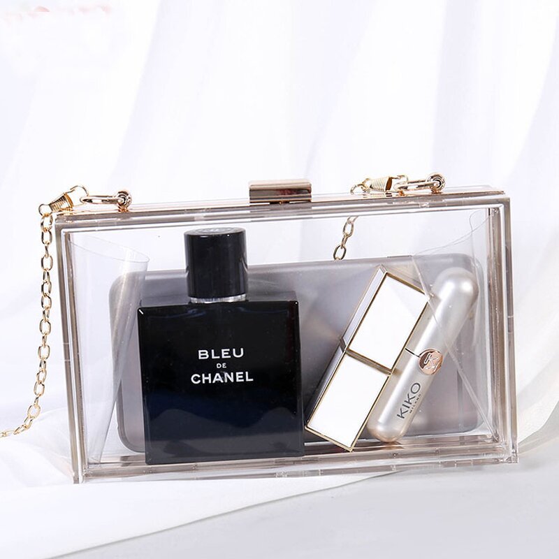 Acrylic Clutch Purse Factory - OEM/ODM Fashion Women Transparent Wedding Evening Bag Handbag