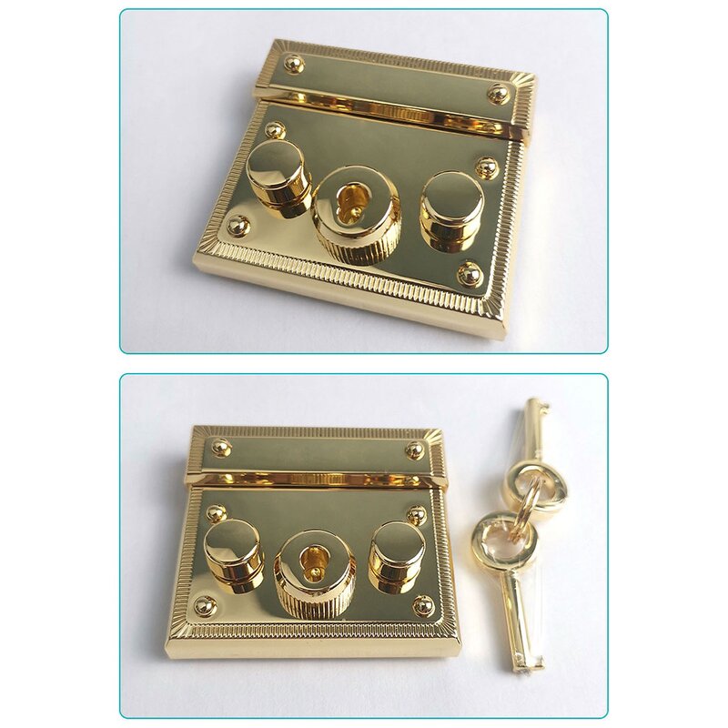 Bag Lock Manufacturer - OEM/ODM Alloy with Key DIY Leather Craft Lady Handbag Closure