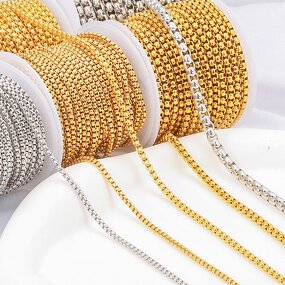 Metal Chains Manufacturer - OEM/ODM 18K Gold Color Stainless Steel Not Rusty for Purse