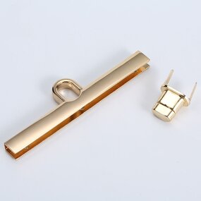 Bag Locks Factory - OEM/ODM High Quality Twist Gold Color Metal Turn Lock for Luggage