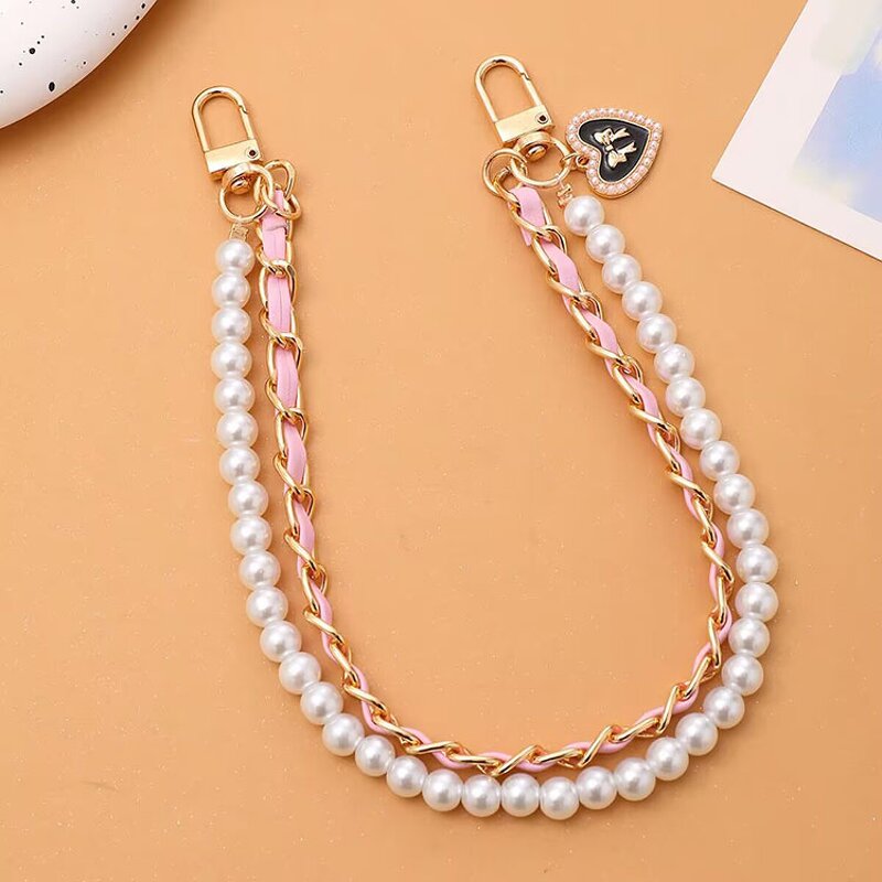 Hand Rope Chain Factory - OEM/ODM Anti-Lost Glitter Crystal Bead Strap Charm Purse Chain