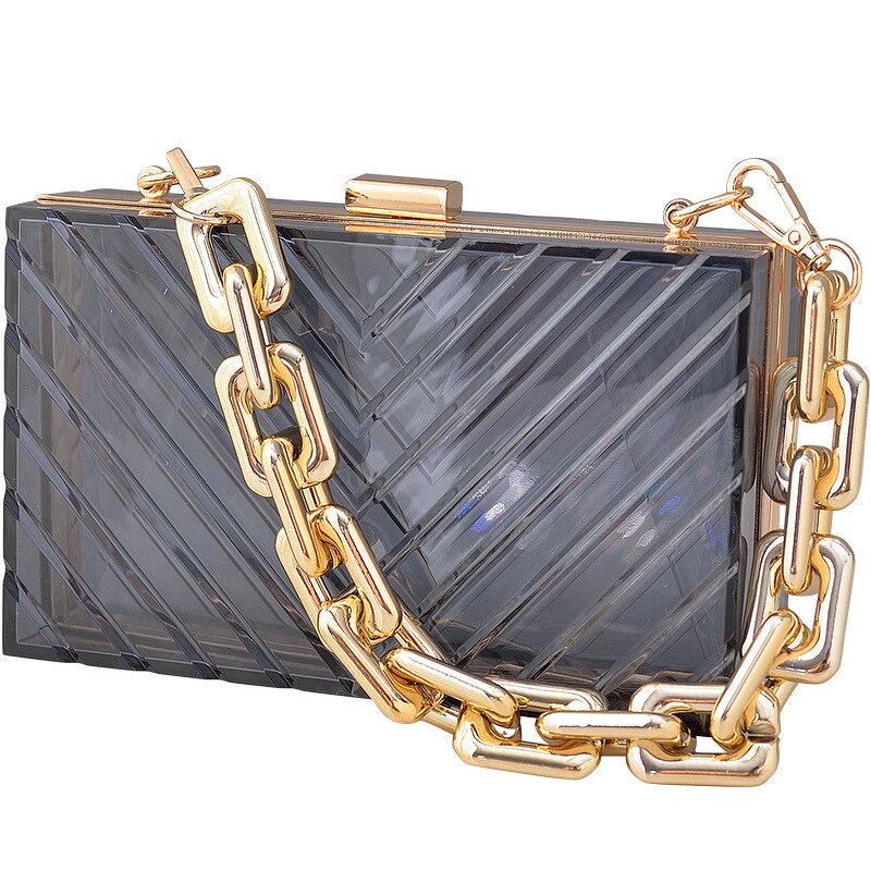 Acrylic Handbag Manufacturer - OEM/ODM Wholesale Ladies Transparent Trendy Crossbody Evening
