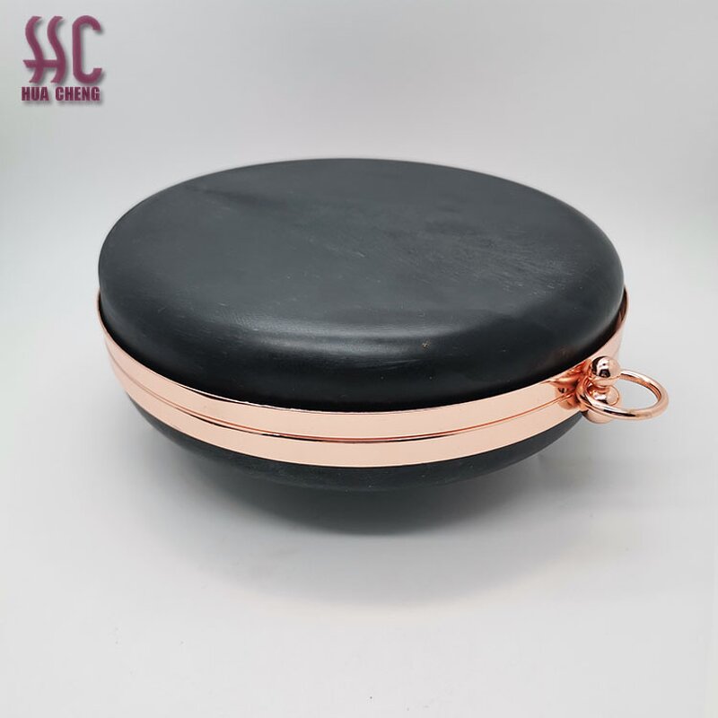 Metal Plastic Box Frame Factory - OEM/ODM Oval Clamp Shell Shape Custom for Women Handbag