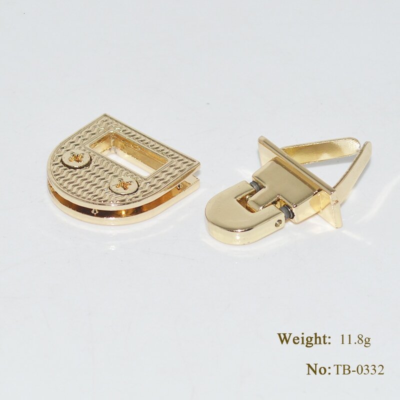 Metal Lock Factory - OEM/ODM Fashion Heart Shape Brush Brass for Women Leather Bag