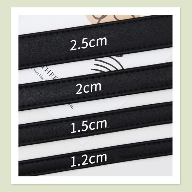 Pu Leather Strap Factory - OEM/ODM Black High Quality 25mm Width Detachable for Handbag