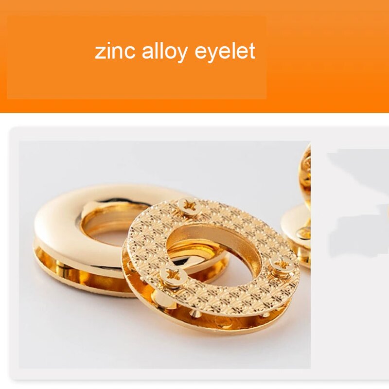 Metal Grommets Manufacturer - OEM/ODM Custom 5-10mm Double Round Zinc Alloy Rainbow Gold Rings