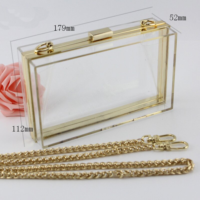 Acrylic Clutch Purse Factory - OEM/ODM Fashion Women Transparent Wedding Evening Bag Handbag