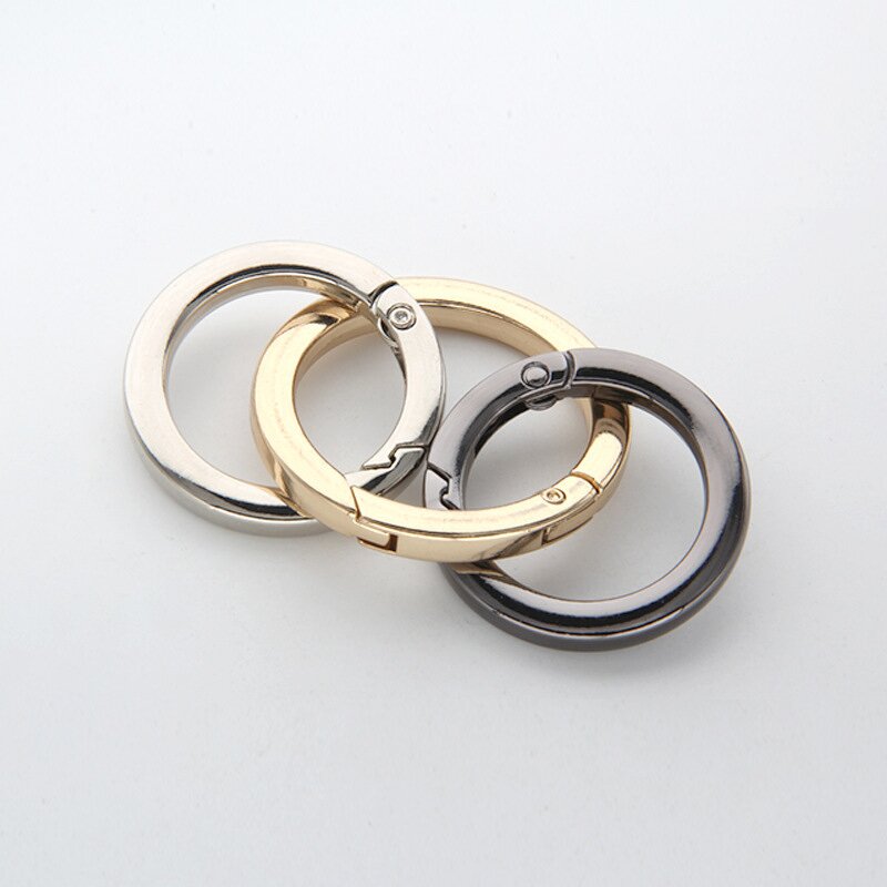 Round Carabiner Manufacturer - OEM/ODM Flat Surface 25-48mm Ready Stock Spring O Ring