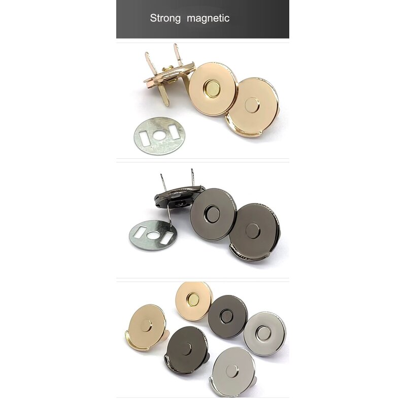 Leather Magnetic Buckle Manufacturer - OEM/ODM 2017mm Custom Logo Fasteners for Handbag