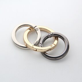 Carabiner Metal Ring Factory - OEM/ODM Flat Surface 25-48mm Custom Logo Round