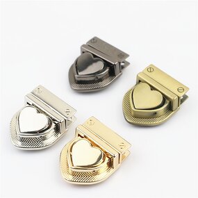 Bag Lock Manufacturer - OEM/ODM Custom Logo Color Oval Shape Turn Lock for Leather Handbag