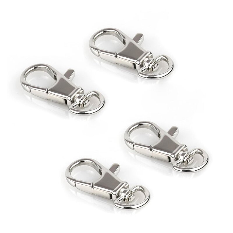 Carabiner Clasp Factory - OEM/ODM Stainless Steel Flat Shape Swivel Hook Bag Accessories