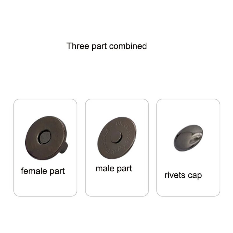 Super Thin Magnet Buttons Factory - OEM/ODM 10-18mm Brass Beads Plating Round for Baby Clothes