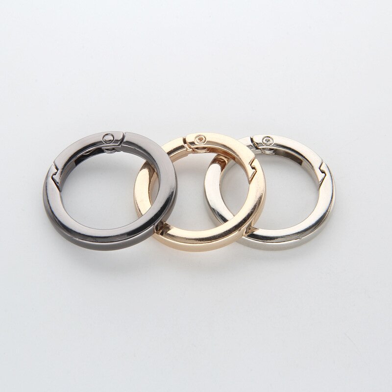 Round Carabiner Manufacturer - OEM/ODM Flat Surface 25-48mm Ready Stock Spring O Ring