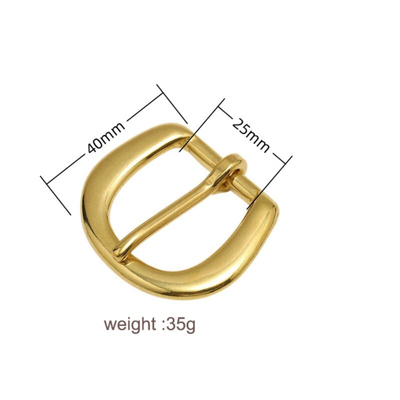 Belt Buckle Manufacturer - OEM/ODM Solid Brass Pure Copper Pin Buckle DIY Leather