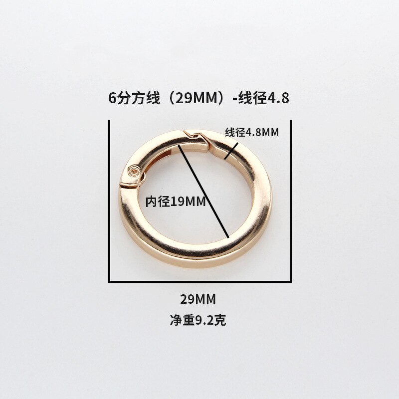 Carabiner Metal Ring Factory - OEM/ODM Flat Surface 25-48mm Custom Logo Round