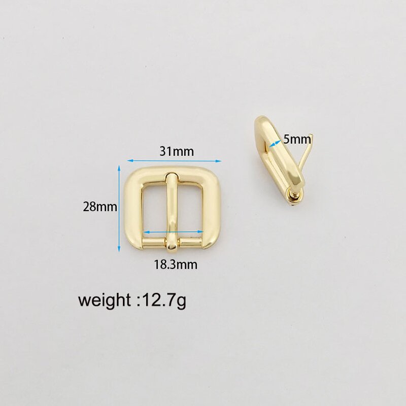 Belt Buckle Manufacturer - OEM/ODM Custom Logo 32mm Zinc Alloy Pin Buckle Simple Style