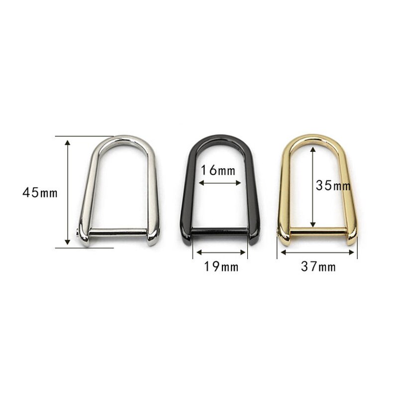 D Buckle Hardware Factory - OEM/ODM Factory Sale Tall D-Shaped Zinc Alloy Welding