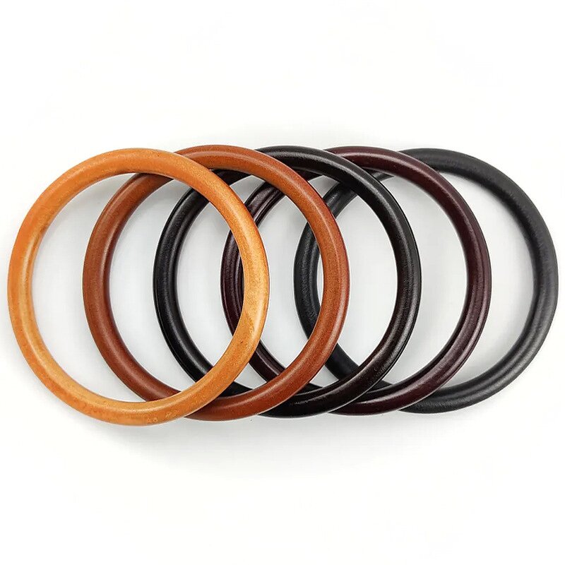 Acrylic Handle Factory - OEM/ODM Transparent Leopard Print D Shape Ring Circle Ring Plastic