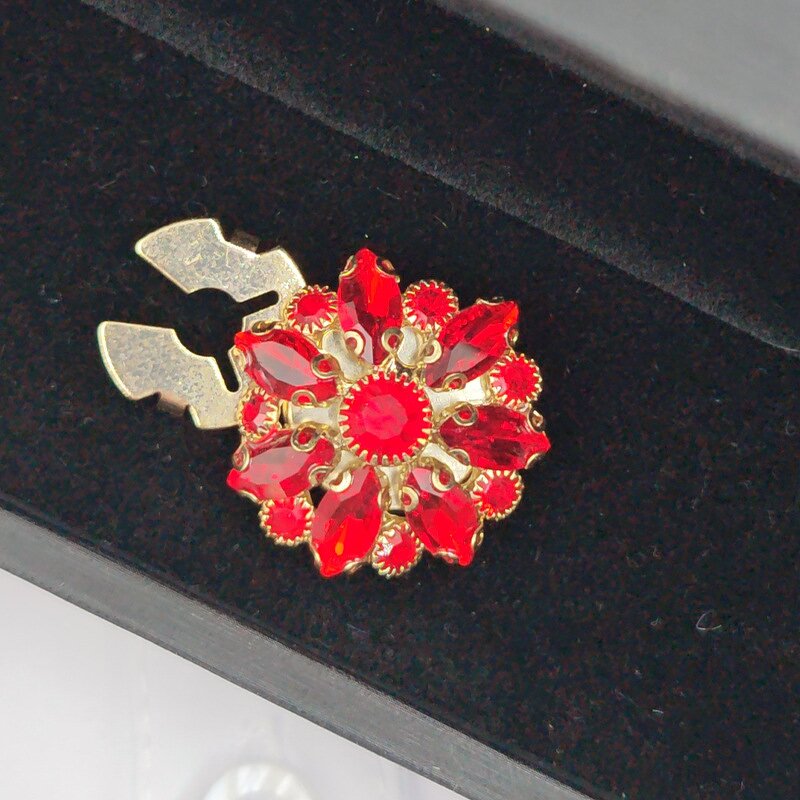 Metal Jewelry Button Covers Manufacturer - OEM/ODM Crystal Flower Heart Shape for Women Shirt