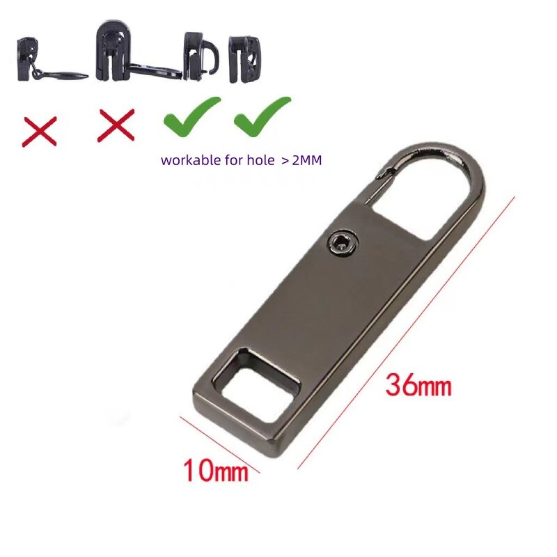 Zipper Pulls Manufacturer - OEM/ODM Custom Brand Logo Open-Type Slider Replacement for Garments