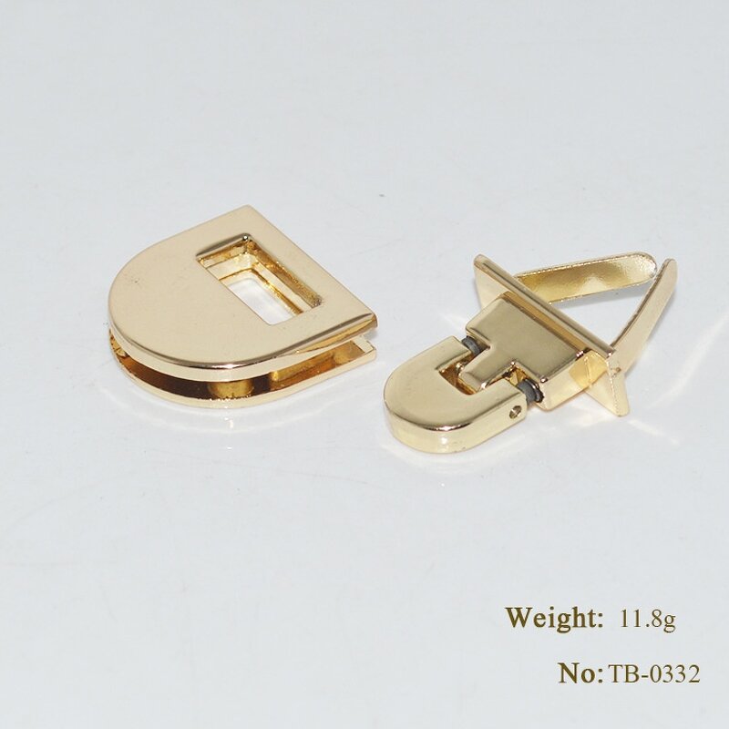 Metal Lock Factory - OEM/ODM Fashion Heart Shape Brush Brass for Women Leather Bag