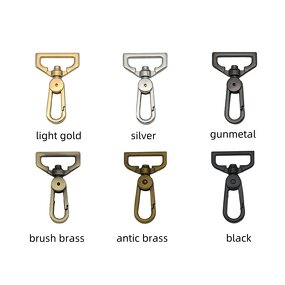 Swivel Hooks Manufacturer - OEM/ODM Ready Stock 19-37mm Black Zinc Alloy Dog Collar