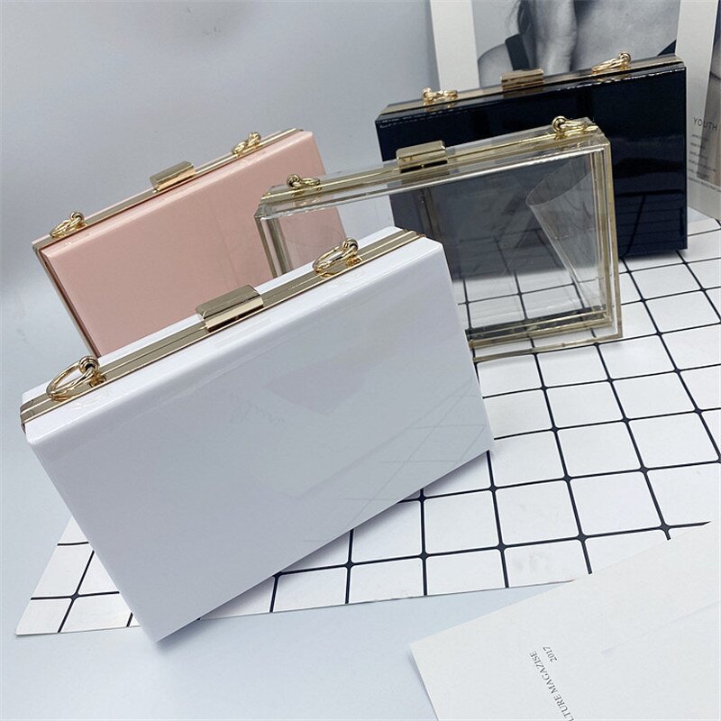 Acrylic Party Bag Manufacturer - OEM/ODM Metal Purse Frame Evening Handbag Acrylic